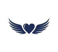 Tattwo.me - Temporary tattoo for adults and children, lasts 2 weeks, water resistant - heart with wings - Plant-based ink - EU cosmetic certificate - (P0040)