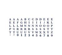 Tattwo.me - Temporary tattoo for adults and children, lasts 2 weeks, water resistant - letters of the alphabet to cut out - Plant-based ink - EU cosmetic certificate - (G0002)