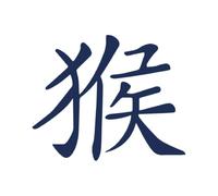 Tattwo.me - Temporary tattoo for adults and children, lasts 2 weeks, water resistant - monkey in Chinese horoscope - Plant-based ink - EU cosmetic certificate - (P0927)