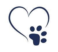 Tattwo.me - Temporary tattoo for adults and children, lasts 2 weeks, water resistant - Paw in a heart - Plant-based ink - EU cosmetic certificate - (P1045)