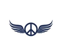 Tattwo.me - Temporary tattoo for adults and children, lasts 2 weeks, water resistant - Peace and love - Plant-based ink - EU cosmetic certificate - (P0489)