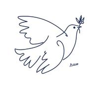 Tattwo.me - Temporary tattoo for adults and children, lasts 2 weeks, water resistant - Picasso's Dove of Peace - Plant-based ink - EU cosmetic certificate - (M0194)