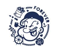 Tattwo.me - Temporary tattoo for adults and children, lasts 2 weeks, water resistant - Popeye - Plant-based ink - EU cosmetic certificate - (P0185)