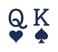 Tattwo.me - Temporary tattoo for adults and children, lasts 2 weeks, water resistant - queen of hearts king of spades (to cut out) - Plant-based ink - EU cosmetic certificate - (P0261)