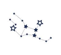 Tattwo.me - Temporary tattoo for adults and children, lasts 2 weeks, water resistant - the constellation of Virgo - Plant-based ink - EU cosmetic certificate - (P0914)