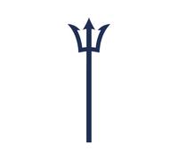 Tattwo.me - Temporary tattoo for adults and children, lasts 2 weeks, water resistant - trident - Plant-based ink - EU cosmetic certificate - (P0011)