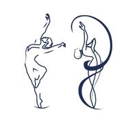 Tattwo.me - Temporary tattoo for adults and children, lasts 2 weeks, water resistant - two dancers to cut out - Plant-based ink - EU cosmetic certificate - (M0014)