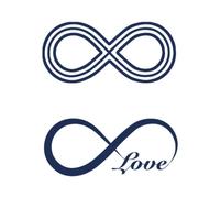 Tattwo.me - Temporary tattoo for adults and children, lasts 2 weeks, water resistant - two infinity signs to cut out - Plant-based ink - EU cosmetic certificate - (P0497)