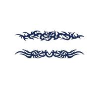 Tattwo.me - Temporary tattoo for adults and children, lasts 2 weeks, water resistant - two ornaments to cut out - Plant-based ink - EU cosmetic certificate - (G0038)