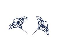 Tattwo.me - Temporary tattoo for adults and children, lasts 2 weeks, water resistant - two tribal style stripes to cut out - Plant-based ink - EU cosmetic certificate - (G0043)