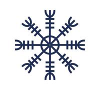 Tattwo.me - Temporary tattoo for adults and children, lasts 2 weeks, water resistant - Viking symbol: Aegishjalmur - Plant-based ink - EU cosmetic certificate - (P0254)