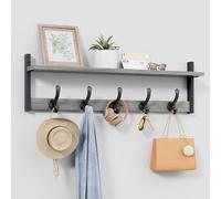 Tatub 29" Rustic Coat Rack with Shelf, Heavy Duty Wall Hooks, Farmhouse Entryway Rustic Hat Rack Wall Coat Hangers for Living Room, Hallway, Kitchen