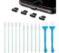 Tatuo 16 Pcs Cell Phone Cleaning Kit USB Charging Port Dust Plugs and Speaker Headphone Jack Camera Cleaning Brush Set for Daily Phone Clean Protect Task