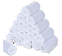 Tatuo 16 Pcs Drying Microfibre Hair Towels 34 x 70 cm Quick Dry Absorbent Hand Towels for Bathroom Soft Hairdressing Cloths for Face Bath Gym Hotel Spa Men Woman Adults(White)
