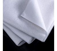 Tatuo 2 Pieces 20 x 36 Inch Fusible Fleece Interfacing One Sided Loft Lightweight Iron on Batting White for Sewing Wadding Crafts Enhanced Projects