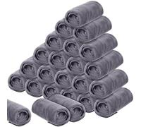 Tatuo 24 Pcs Drying Microfibre Hair Salon Towels 34 x 70 cm Quick Dry Absorbent Hand Towels for Bathroom Soft Hairdressing Cloths for Face Bath Gym Hotel Spa Men Woman Adults(Gray)
