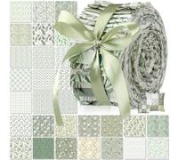 Tatuo 60 Pcs Jelly Fabric for Quilting 100% Cotton Roll Quilting Fabric 2.56 x 40 Inch Precut Strips for Sewing Assorted Floral Prints(Elegance)