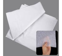 Tatuo 75 cm Wide 3 Meters Fusible Interfacing for Sewing White Iron on Interfacing Non-Woven Lightweight Fusible Iron on Interfacings for Sewing Crafts Dress Making
