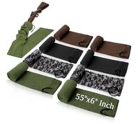 Tatuo 8 Pcs Gun Socks for Rifles and Shotguns with Drawstring Closure 55 x 6 Inch Silicone Treated Knit Gun Sleeve Elastic Design Holder Socks Cover for Hunting Shooting Tactical Accessories