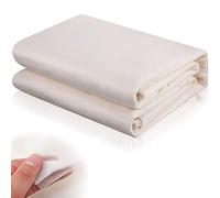 Tatuo Natural Cotton Batting for Quilts 78.7 x 59 Inch Double Sided Non Woven Warm Sewing Batting Cotton for Quilt Wearable Craft
