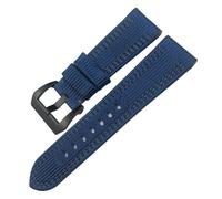 Tauchleuchte PAM Strap for Panerai 24mm 26mm Canvas Leather Sport Watch Band Nylon Fabric Blue Gray Black