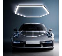 TAUDUDE Hexagon Garage Light - 1Hex Super Bright Car Detailing LED Shop Lights, Linkable Tube Lights for Auto Beauty Car Detailing Shops, Workshop, Warehouse, Gym Basement Wash Room