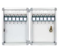 TAUIANE Aluminum Alloy Key Cabinet, Wall-Mounted Key Management Box, with Key Tags, for Real Estate, Property Communities and Car Dealership,12 bits