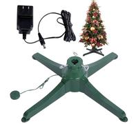 TAUIANE Artificial Trees Base, Heavy Duty Rotating Christmas Tree Stand, 360 Degree Rotation, Weight capacity: 70-80 lbs,Green,80cm