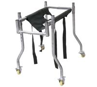 TAUIANE Calf Standing Trolley Adjustable, Portable Calf Walking Trolley, Stainless Steel 4-Wheel Recovery Assist Bracket, Helping Calves to Stand and Walk, for Farms/Veterinary Clinics