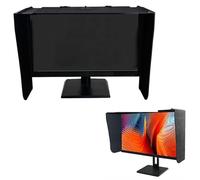 TAUIANE Display Monitor Hood Sunshade, Desktop Computer Privacy Cover, Adjustable Display Screen Sun Visor, Reduces Eye Strain, Anti-Glare and Anti-Spy, Fits 41-66cm Monitor Frames,Black
