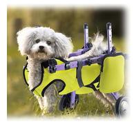 TAUIANE Dog Wheelchair for Back Legs, Adjustable Pets Cart Mobility Aids, for Disabled or Injured Dogs, Leg Brace and Hip Support,Green