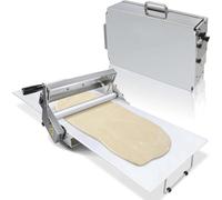 TAUIANE Folding Dough Sheeter, Manual Dough Roller Machine, Stainless Steel, Thickness Adjustable, for Bakeries Pastries, Croissants and Puff Pastry,Model400