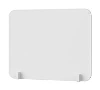TAUIANE Freestanding Desk Divider, Desktop Privacy Panel, Office Partition Screen, Noise Reducing Visual Distraction Shield, for Workstations and Libraries,White,001 40 * 50cm