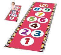 TAUIANE Hopscotch Kids Rug for Playroom, Colorful Educational Classroom Rugs, Children Numbers Learning Carpet, Non-Slip and Durable, Easy to Clean Carry, Home Decor,006,70 * 200cm