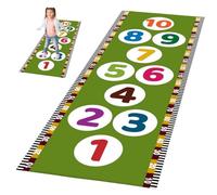TAUIANE Hopscotch Kids Rug for Playroom, Colorful Educational Classroom Rugs, Children Numbers Learning Carpet, Non-Slip and Durable, Easy to Clean Carry, Home Decor,002,100 * 200cm