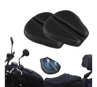 TAUIANE Motorcycle Gel Seat Pad, Motorcycle Seat Cushion, 3D-Honeycomb, Shock Absorption Not Stuffy, Protecting Sensitive Areas, Stay Cool and Comfortable for Long Ride,Black,2pcs