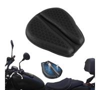 TAUIANE Motorcycle Gel Seat Pad, Motorcycle Seat Cushion, 3D-Honeycomb, Shock Absorption Not Stuffy, Protecting Sensitive Areas, Stay Cool and Comfortable for Long Ride,Black,1pcs