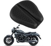 TAUIANE Motorcycle Seat Cushion, Motorcycle Gel Seat Cushion, Petal Shape Design, 3D Honeycomb, Not Stuffy, Protecting Sensitive Areas, Stay Cool and Comfortable for Long Ride,Black,1pcs