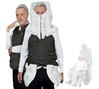 TAUIANE Reusable Airbag Jacket, Elderly Prevent Fall Smart Airbag Vest, With APP To View Exercise Data, For Outdoor Use, Comprehensive Protection for the Elderly from Falling,Men's Black,XL