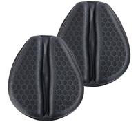 TAUIANE Universal Motorcycle Gel Seat Pad, Shock Absorption Not Stuffy, 3D-Honeycomb, Petal Shape Design, Protecting Sensitive Areas, Stay Cool Comfortable for Long Ride,Black,2pcs