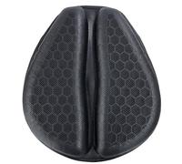 TAUIANE Universal Motorcycle Gel Seat Pad, Shock Absorption Not Stuffy, 3D-Honeycomb, Petal Shape Design, Protecting Sensitive Areas, Stay Cool Comfortable for Long Ride,Black,1pcs