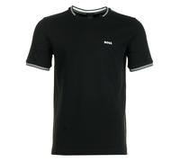 BOSS Taul Regular Fit Stretch Pique T-Shirt- Black, Black, Size 3Xl, Men Black