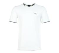 BOSS Stretch-cotton T-shirt with stripes and logo - Style Taul, 50521245 White XXXL