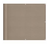 vidaXL Balcony Screen Taupe 90x800 cm 100% Polyester Oxford