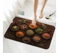 Taupe Bath Mat Non Slip 60x90cm, Quick-drying Bathroom Shower Floor Mat, Super Absorbent Carpet, Indoor Rugs Easy to Clean Washable Rug for Bedroom, Living Room, Kitchen, Toilet, Door, Bathtub 5-1118