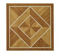 (Taupe Brown, 30pcs) 12in Wood Grain Diamond Self Adhesive Flooring Tiles