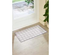 Taupe Dot Swirl Indoor Outdoor Doormat (70 x 40cm) Artsy Mats Beige 40cm x 70cm