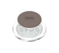 Taupe - Mama Retro Bubble Letters Groovy Heart PopSockets PopGrip for MagSafe
