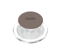 Taupe - Mama Retro Bubble Letters Groovy Heart PopSockets PopGrip for MagSafe