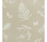 Taupe Moorland Floral Design PVC Oilcloth Wipe Clean Tablecloth Rectangle - 134cm x 200cm (53" x 79")